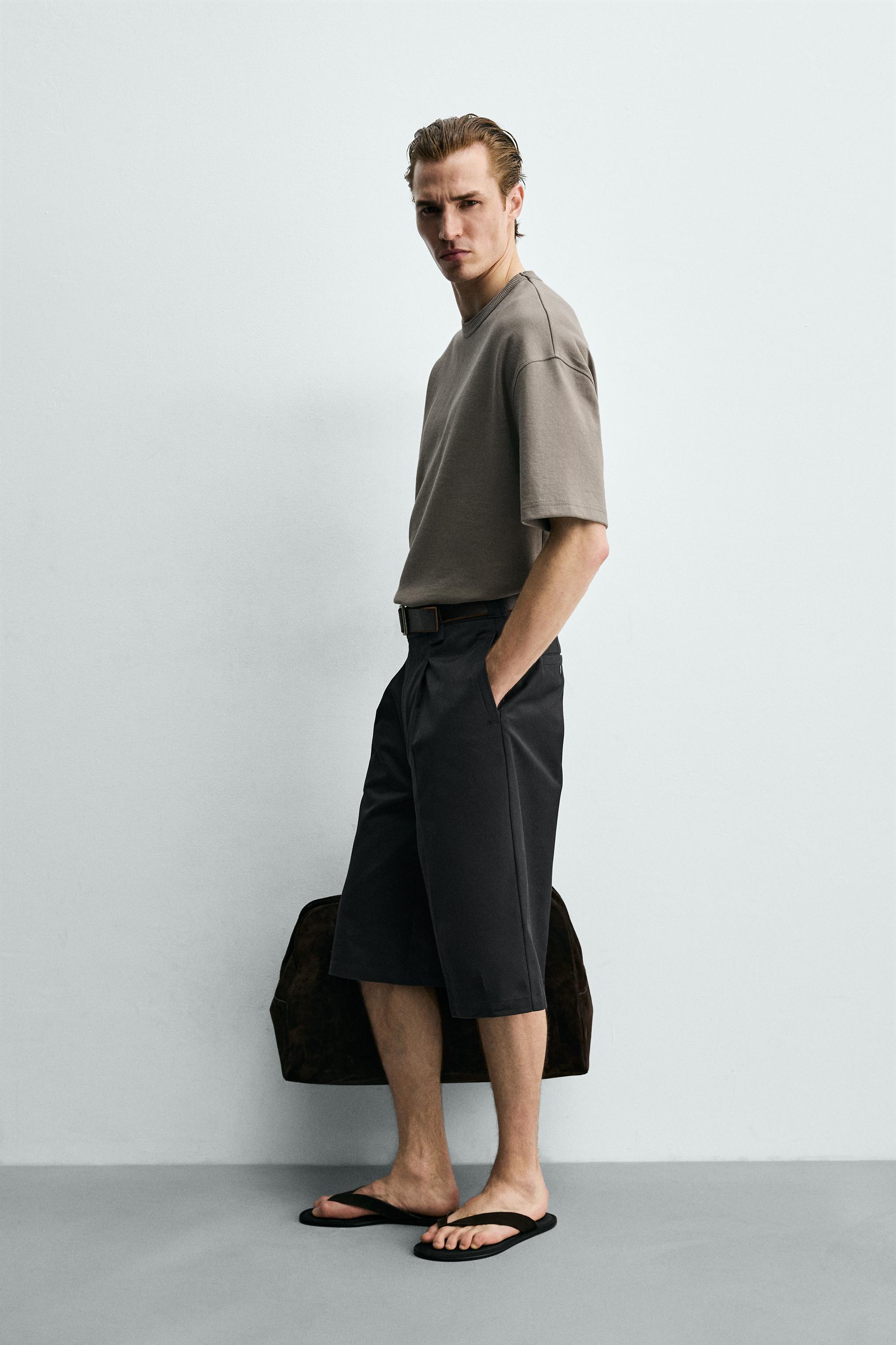 RELAXED FIT SHORT SLEEVE SWEATSHIRT